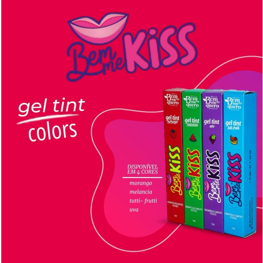 Gel Tint Bem Me Kiss Bella Bem Me Quero Melancia La Rosee