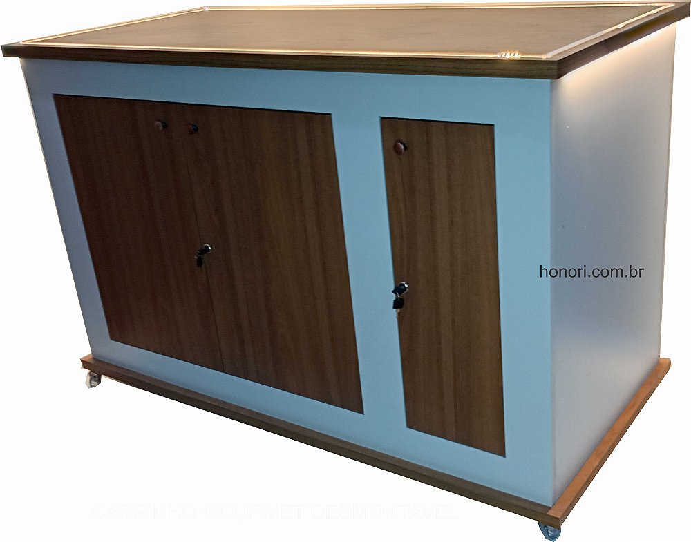 Carrinho Gourmet Desmontável - Marcenaria Honori