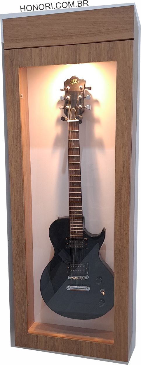 suporte Case expositor para guitarras e violão - hard case - case rigido capa protetora - suporte de parede para violão e guitarras