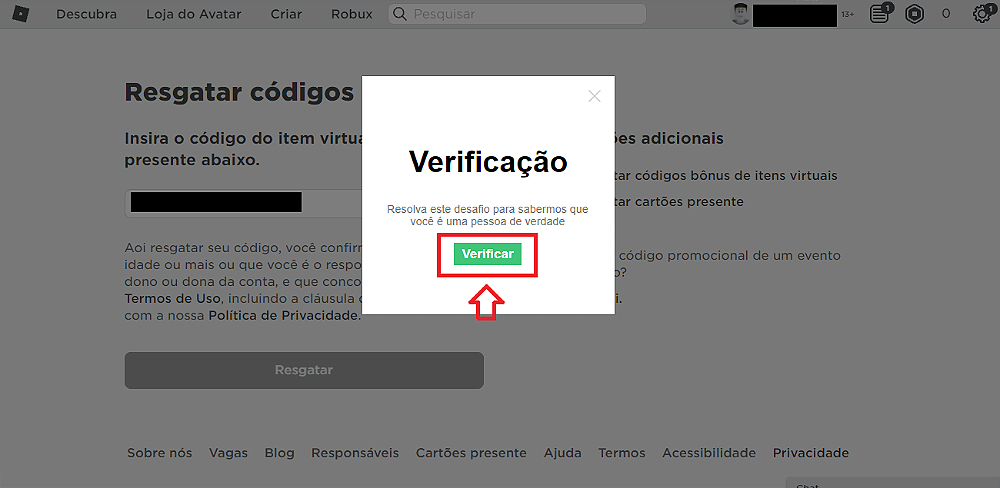 Como Resgatar e Gastar seu Cartão Presente – Suporte Roblox