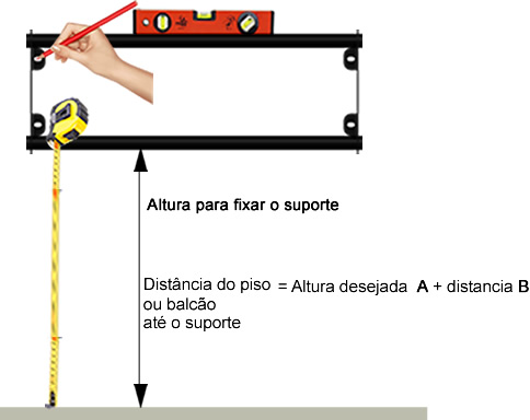 Calculo e marcação final da altura