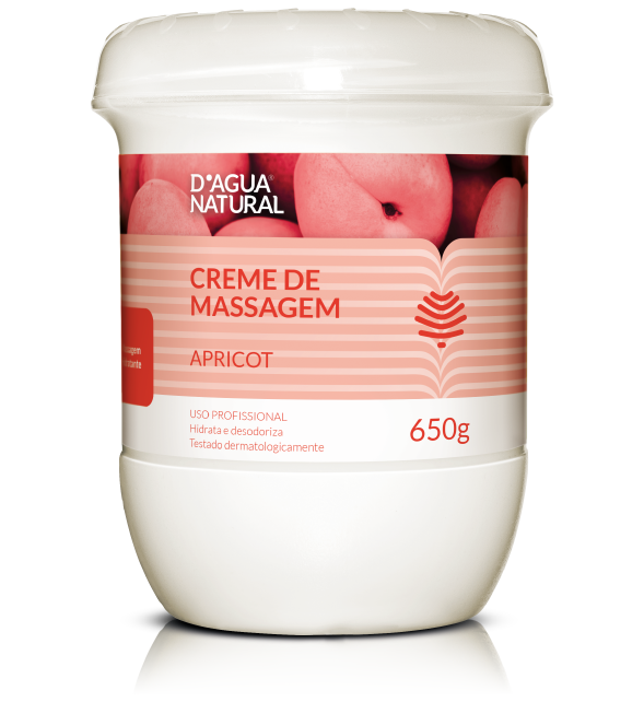 Creme de Massagem Hidratante Corporal Apricot D'Água Natural