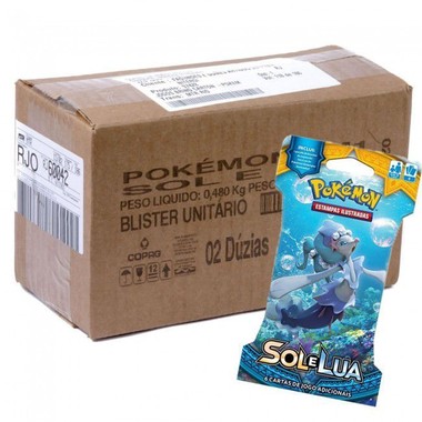 Pokemon Sol e Lua - Caixa com 24 blister