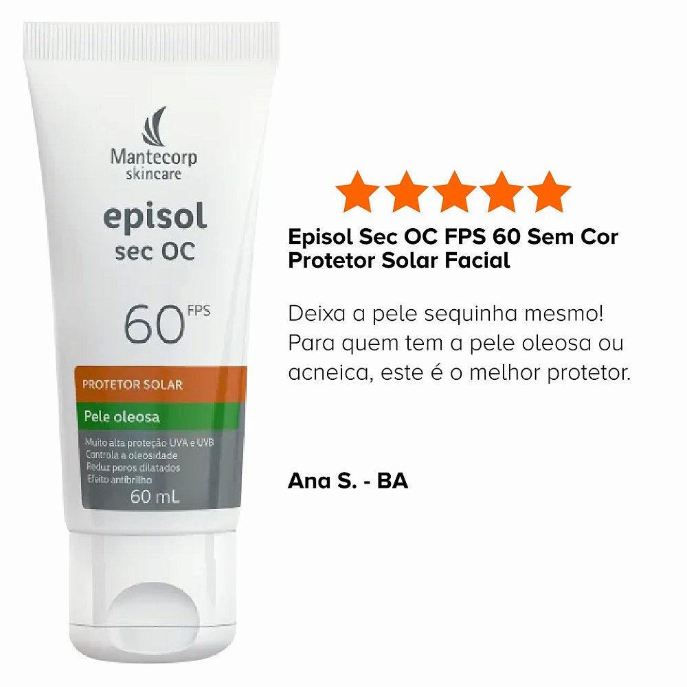 Protetor solar Mantecorp com toque seco e acabamento invisível