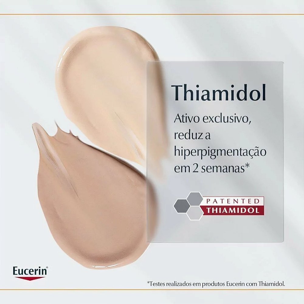 Thiamidol é formula exclusiva do Eucerin Sun Pigment Control Tinted FPS 70 Cor Claro