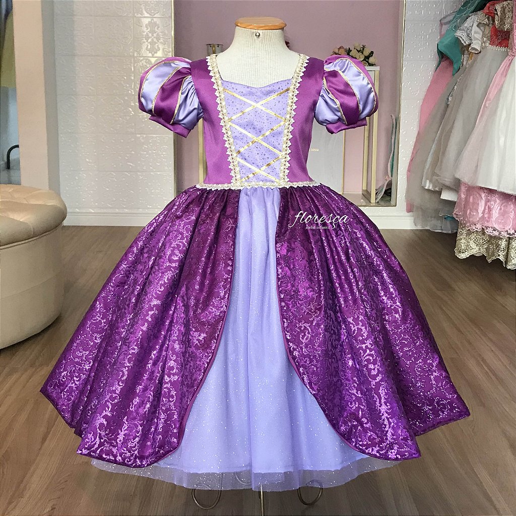 Vestido Infantil Princesa Realeza | Floresça Ateliê - Floresça Ateliê  Infantil