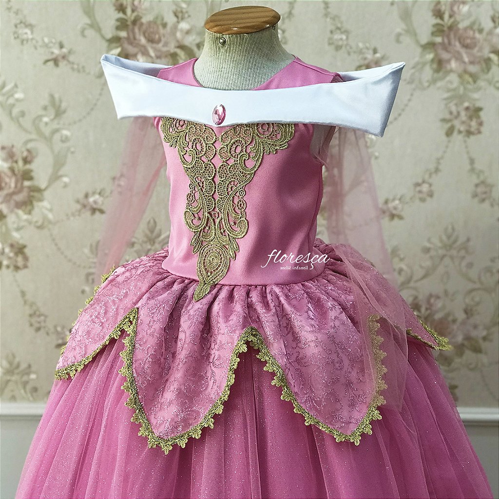 Vestido Infantil Princesa Aurora - Bela Adormecida | Floresça Ateliê -  Floresça Ateliê Infantil