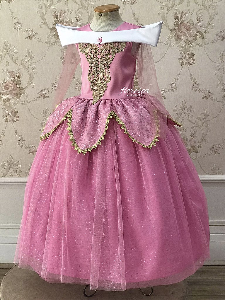 Vestido Infantil Princesa Aurora - Bela Adormecida | Floresça Ateliê -  Floresça Ateliê Infantil