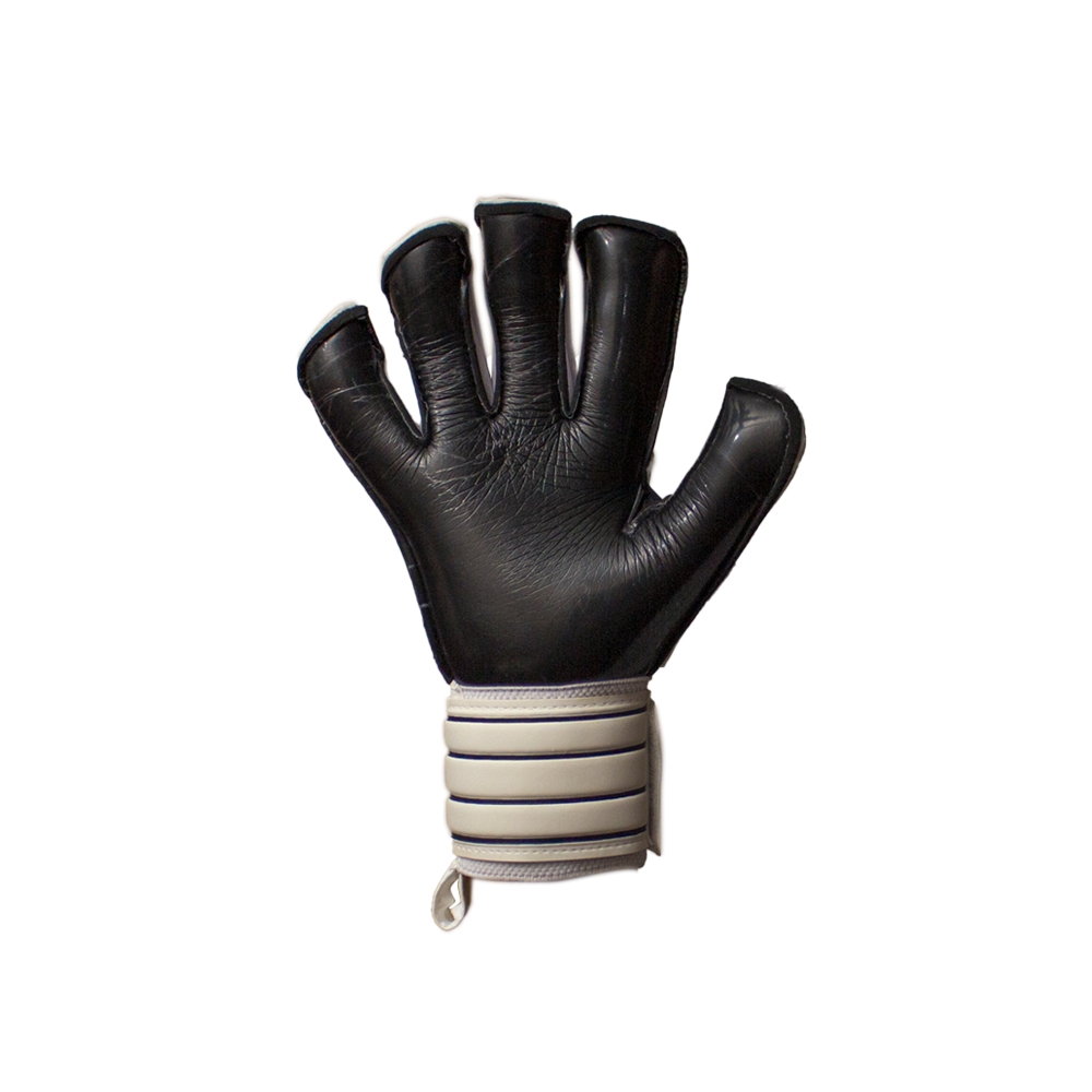 Luva De Goleiro Profissional Difai Jump Branca Palma Preta - MS Luvas