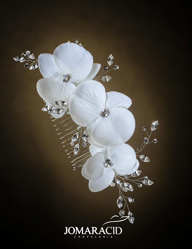 ORQUIDEAS JC Grinalda Pentinho Orquideas e Swarovski Fleur