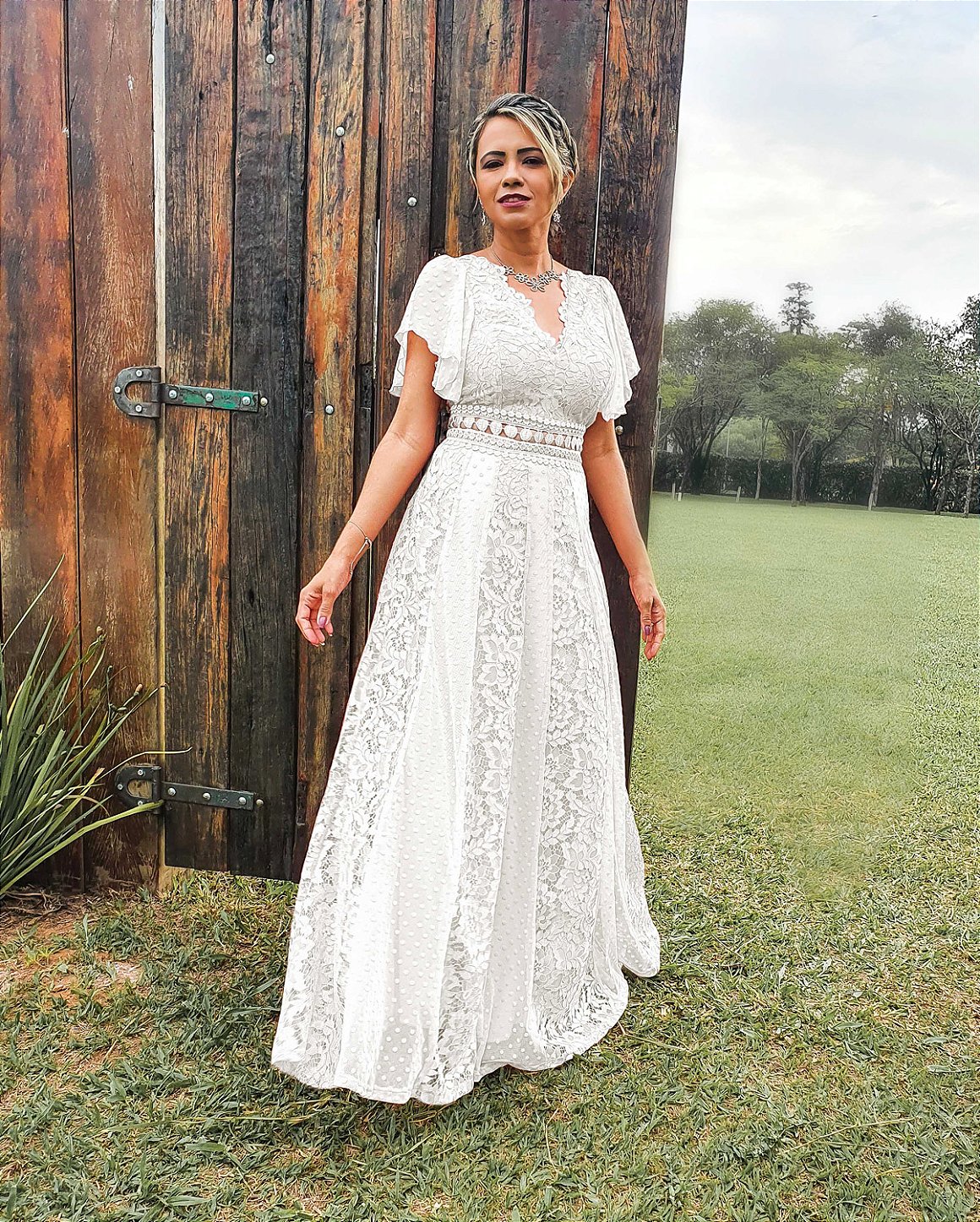 Vestidos de noiva de verão, vestidos de noiva de casamento, decote