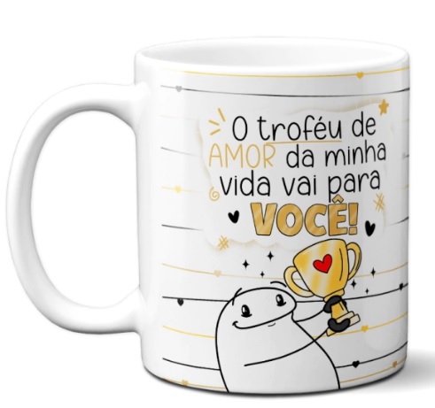 Caneca FlorK Meme Amor da Minha Vida