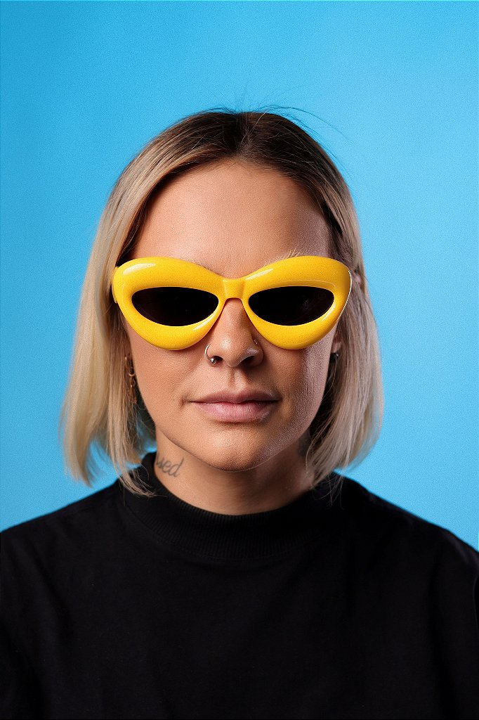 Óculos Nuvem Amarelo - Sassy Made in Brazil