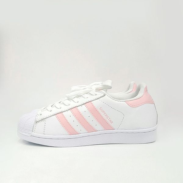 adidas superstar branco e rosa