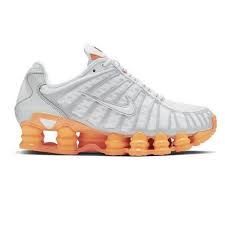 nike shox branco com laranja