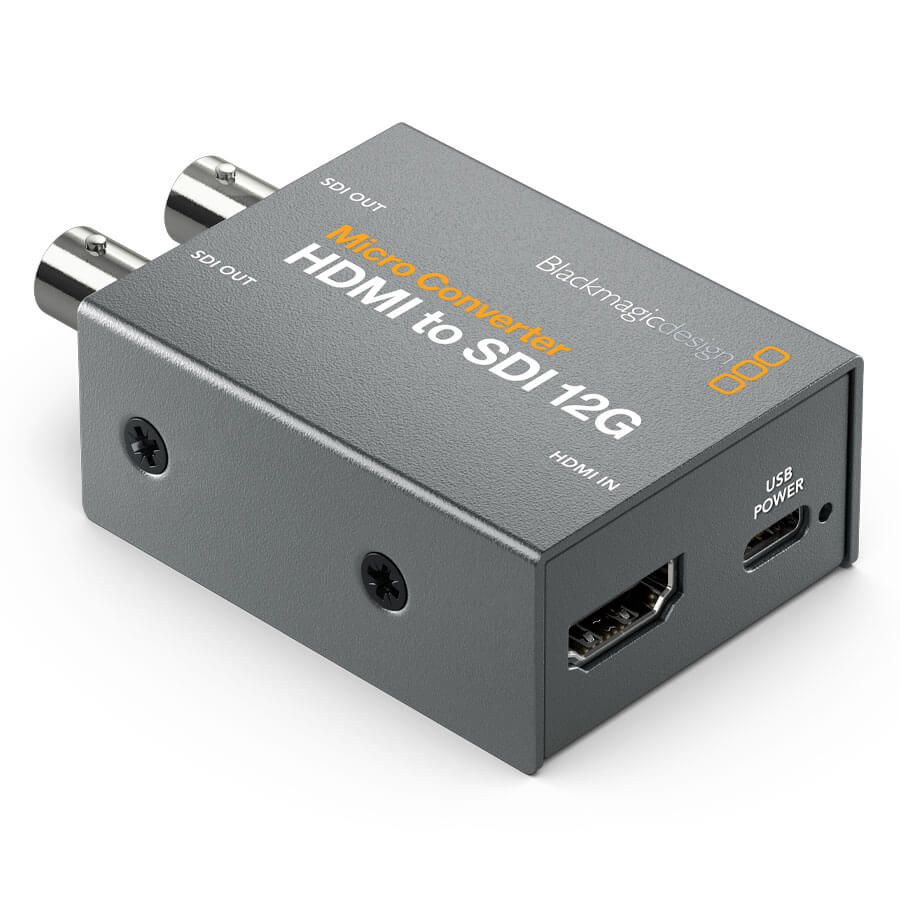 Blackmagic Micro Conversor HDMI Para SDI 12G com Fonte - Campvideo