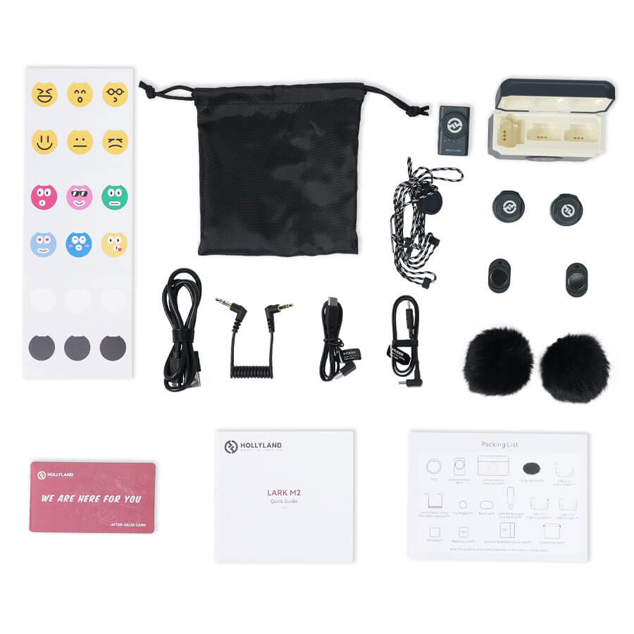 Hollyland Lark M2 Camera Sistema de Microfone Sem Fio - Campvideo
