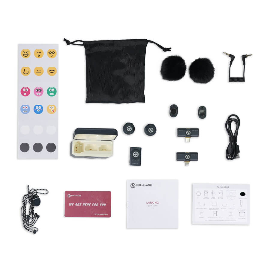 Hollyland Lark M2 Combo Sistema de Microfone Sem Fio - Campvideo