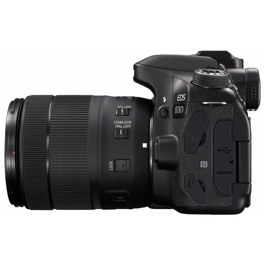 Câmera DSLR Canon EOS 80D Com Lente 18-135mm - Campvideo