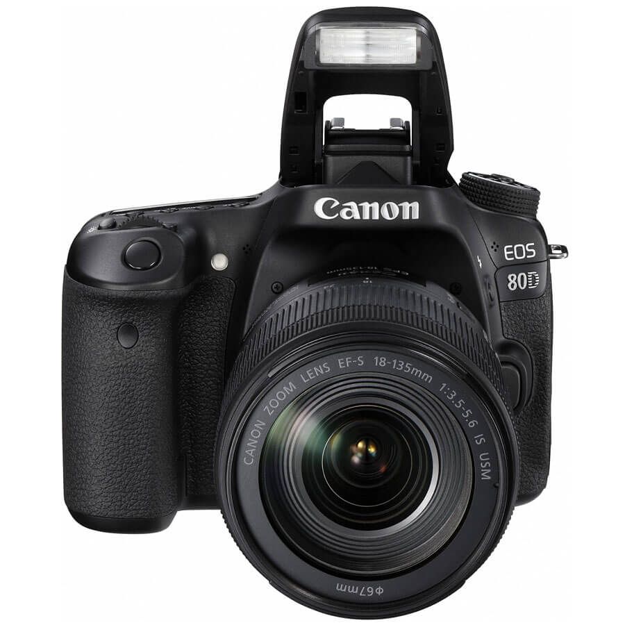 Câmera DSLR Canon EOS 80D Com Lente 18-135mm - Campvideo