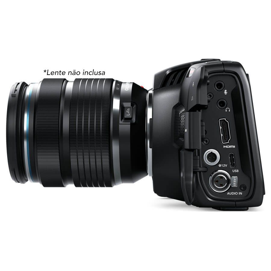 Filmadora Blackmagic Pocket Cinema Camera 4K - Campvideo