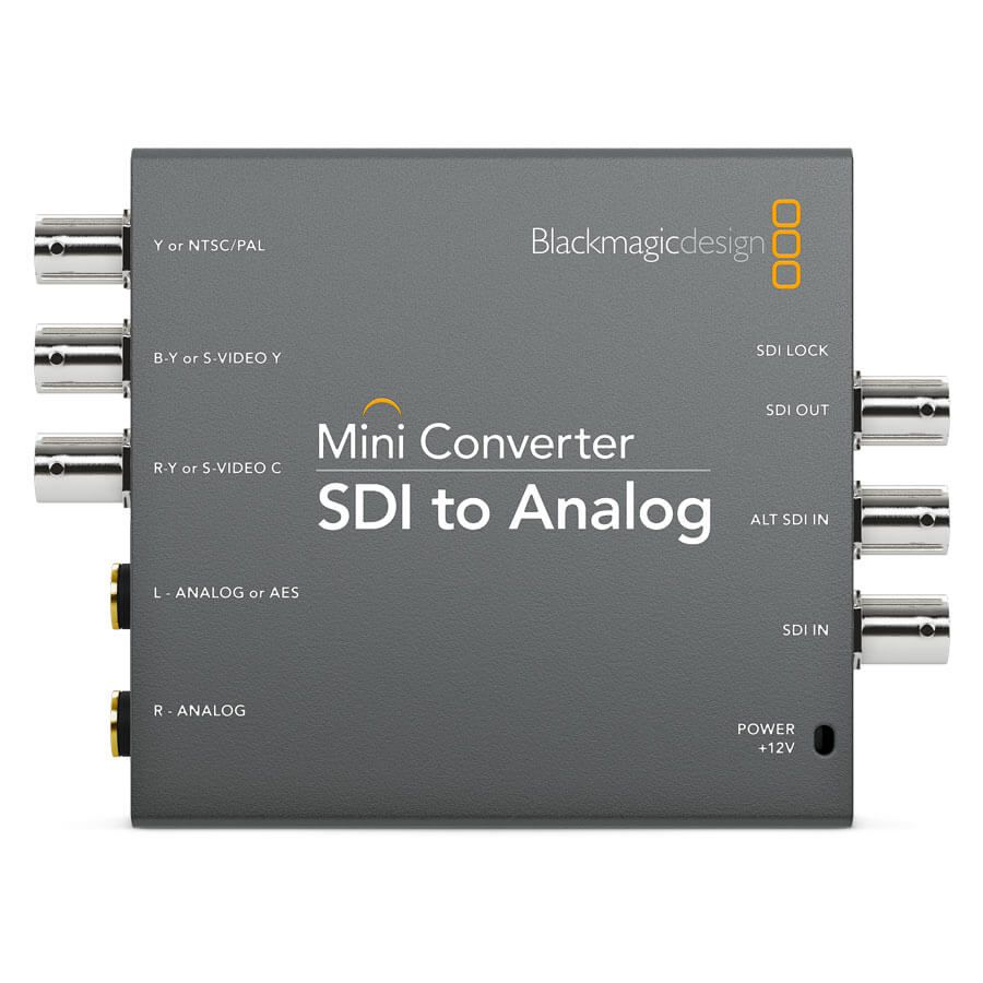 Mini Conversor Blackmagic SDI para Analógico - Campvideo