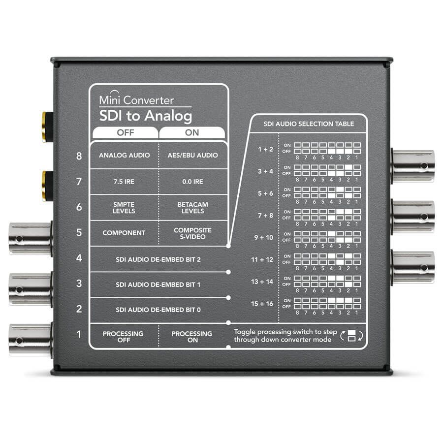 その他 Blackmagic Mini Converter SDI to Audio Mini Conversor Blackmagic SDI para Analógico - Campvideo