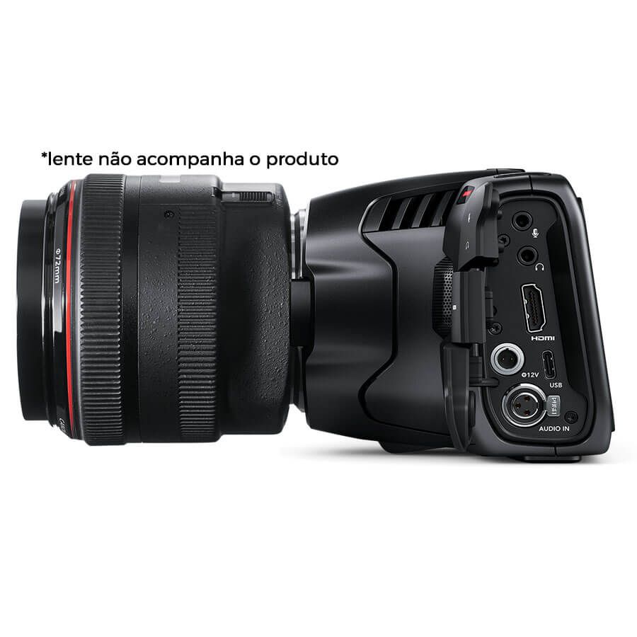 Filmadora Blackmagic Pocket Cinema Camera 6K - Campvideo