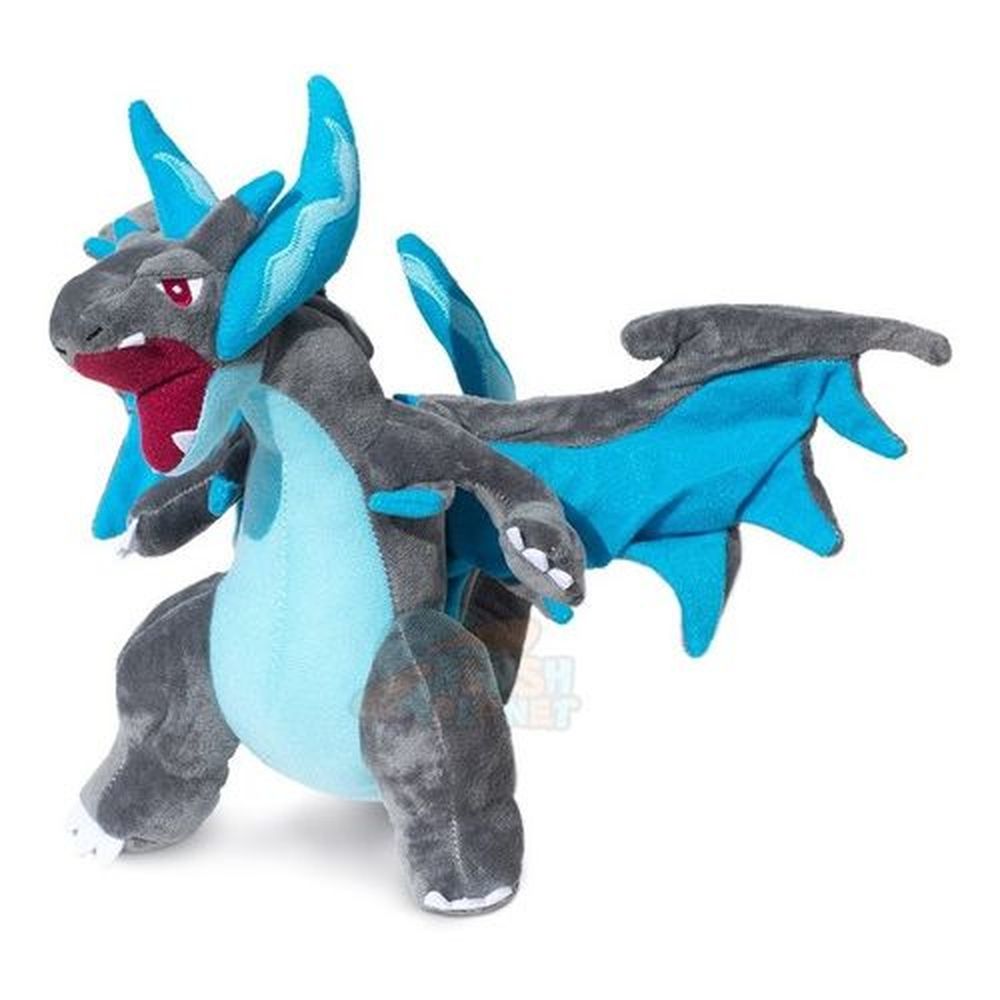 Pelúcia Turma Pokémon Mega Charizard X Y (30cm) - Importada em