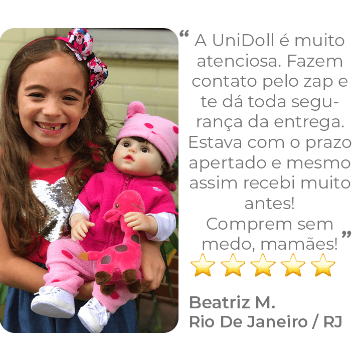 Boneca Bebê Reborn Girafinha Menina De Pano Olhos Castanhos