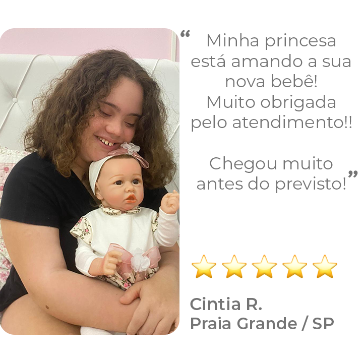 Bebê Reborn Realista Clarice - UniDoll