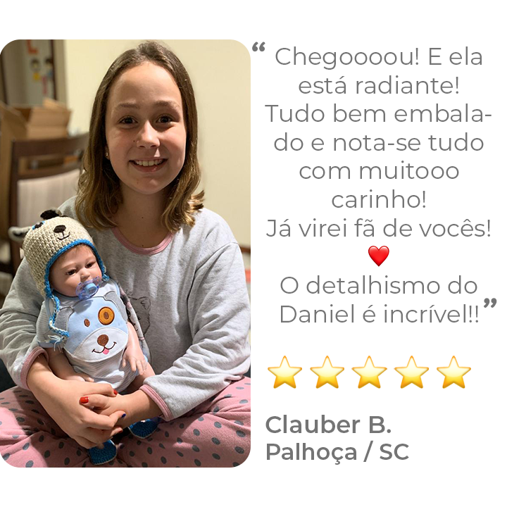 Daniel, Bebê Reborn Menino - UniDoll