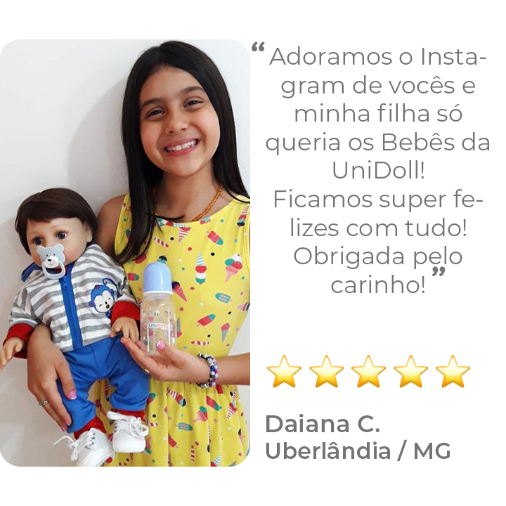 Laura Ursinho - Bebê Reborn Menina UniDoll - UniDoll