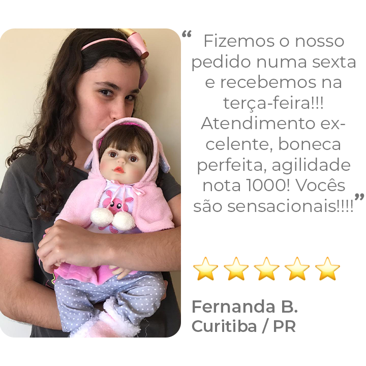 Laura Ursinho - Bebê Reborn Menina UniDoll - UniDoll