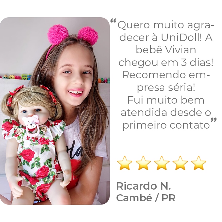 Bebê Boneca Reborn Original 100% Silicone Dormir + Coelha