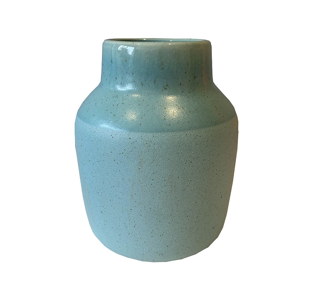 Vaso Cerâmica Azul Turquesa - LVA Home