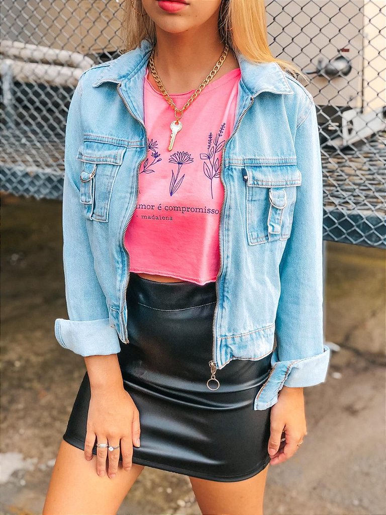 jaqueta jeans denim zero