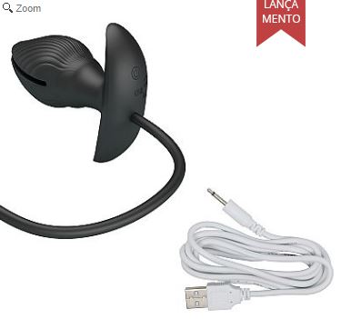 Plug Anal Inflável com Vibrador