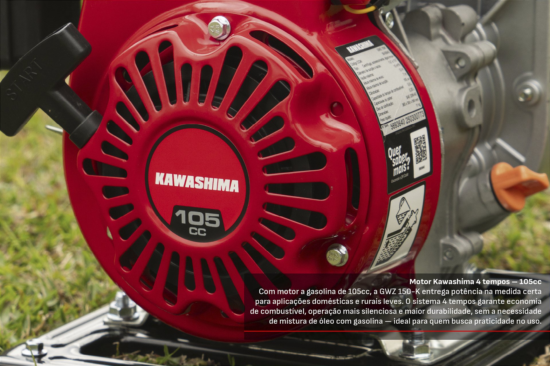 Motobomba Kawashima imagem 3