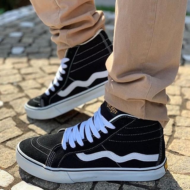 Tênis Old School Preto Mad Rats Estilo Vans Hitop Cano Baixo Tênis  Masculino Madrats Usado 75538208 Enjoei