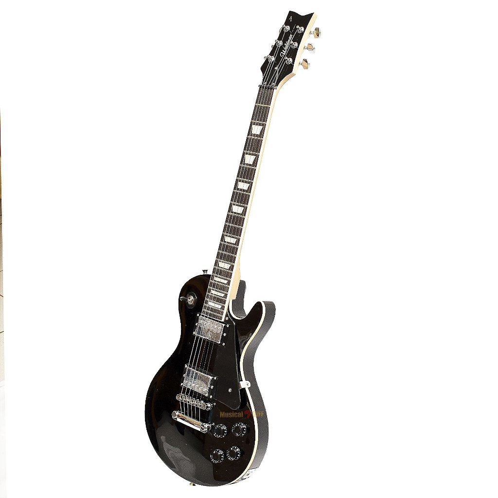 GUITARRA LES PAUL WALDMAN GLP 250 PRETA Musical RIFF Loja de