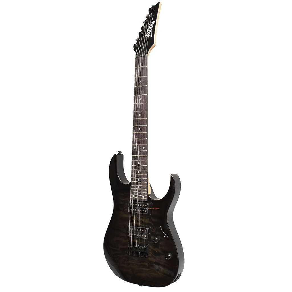 GUITARRA 7 CORDAS IBANEZ GRG7221QA-TKS BLACK SUNBURST - Musical