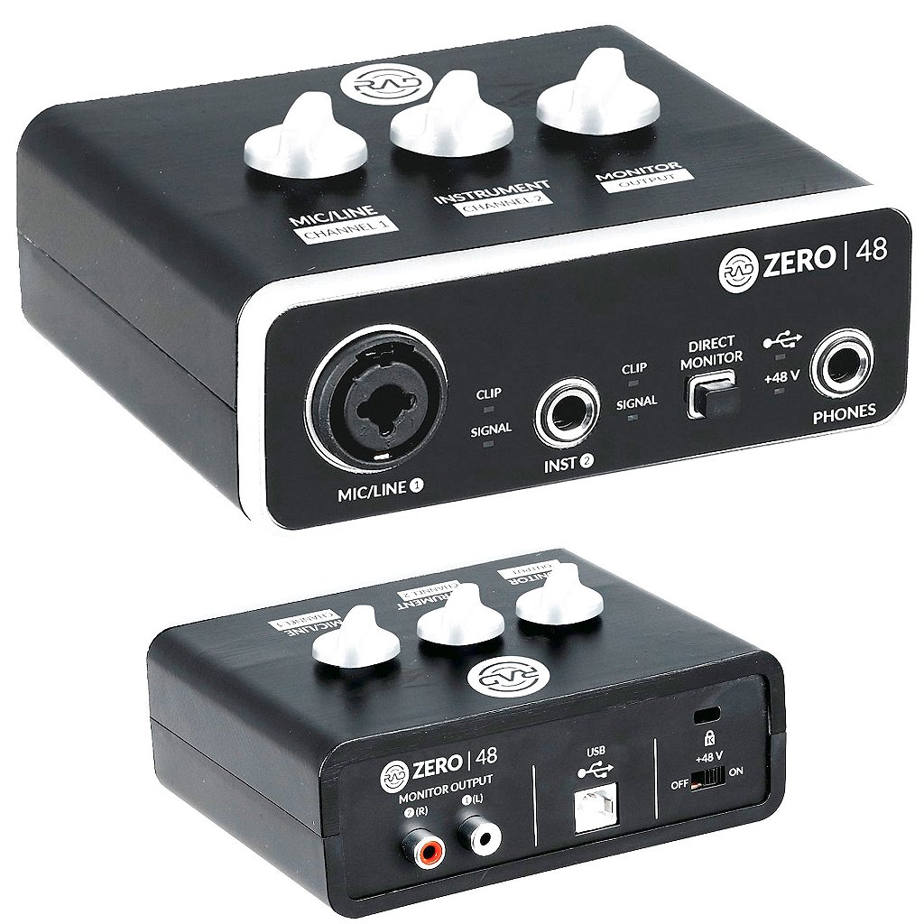 INTERFACE DE AUDIO RAD ZERO 48 USB 48KHZ 2×2 - Musical RIFF - Loja