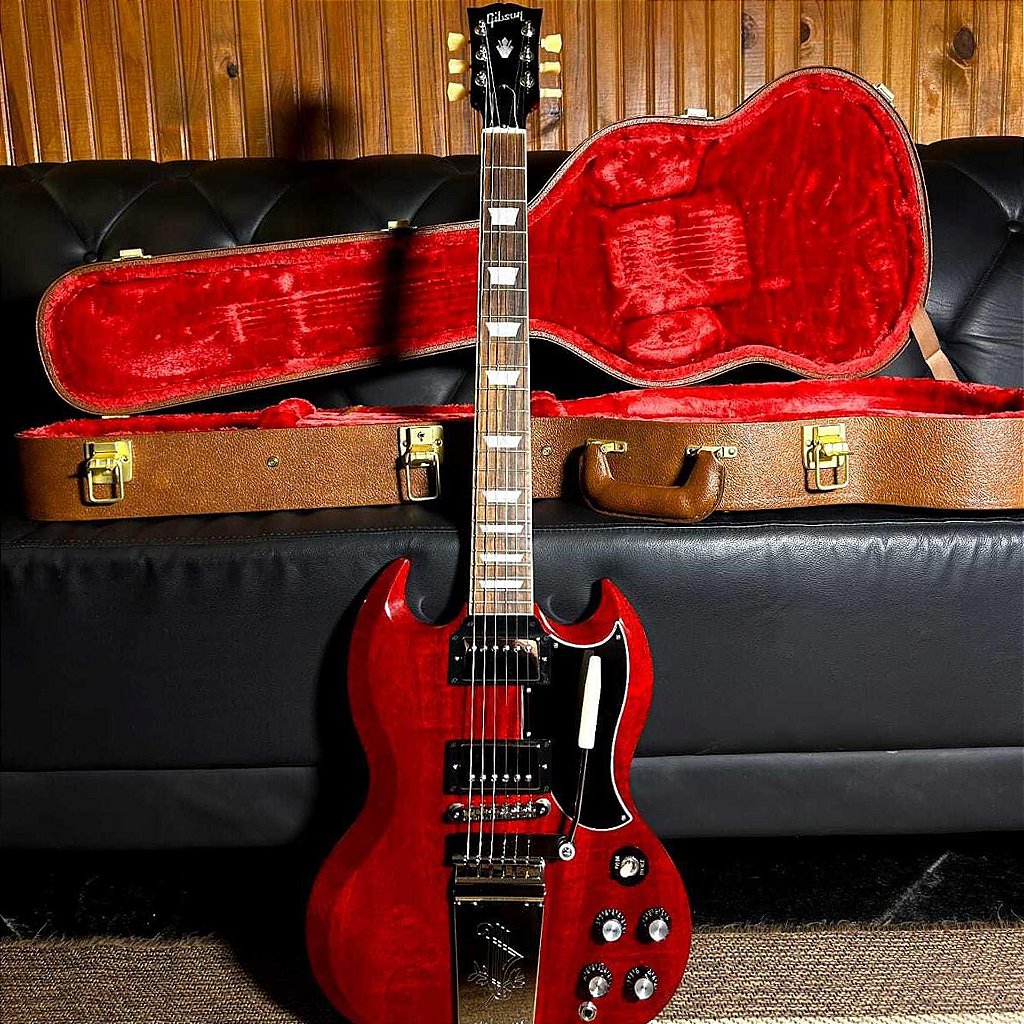 GIBSON SG STANDARD ‘61 Cherry GUITARRA GIBSON SG STANDARD 61 MAESTRO VIBROLA VINTAGE
