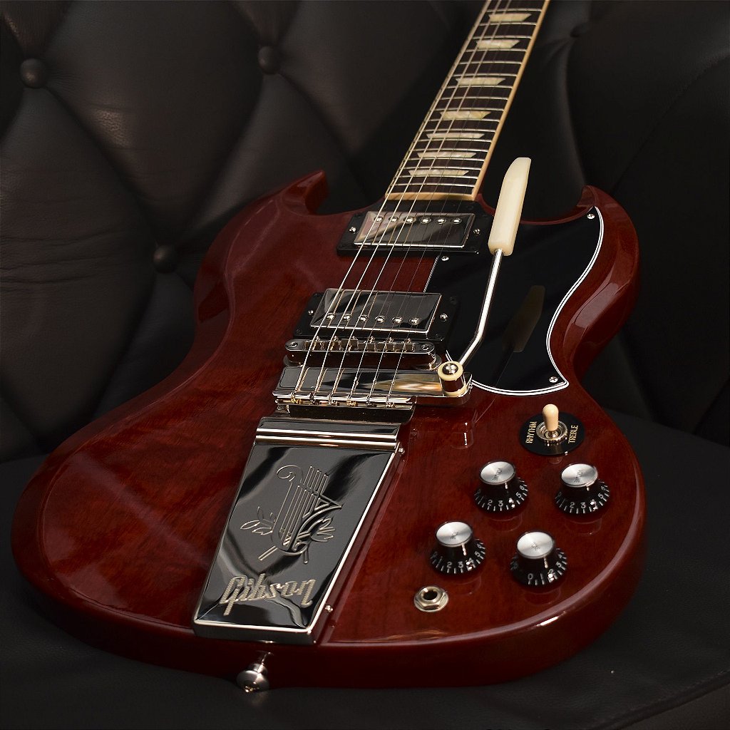 GUITARRA GIBSON SG STANDARD MAESTRO VIBROLA VINTAGE CHERRY