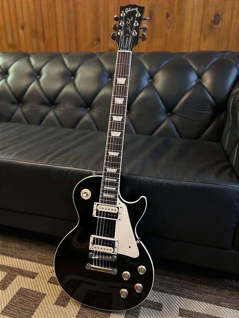 GIBSON LES PAUL CLASSIC EBONY 2022 (SEMINOVA ) - Musical