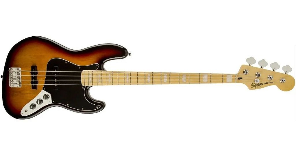 ベース !super junk! Squier Fender jazz bass Contrabaixo Fender Squier Modified Jazz Bass Sunburst - Musical