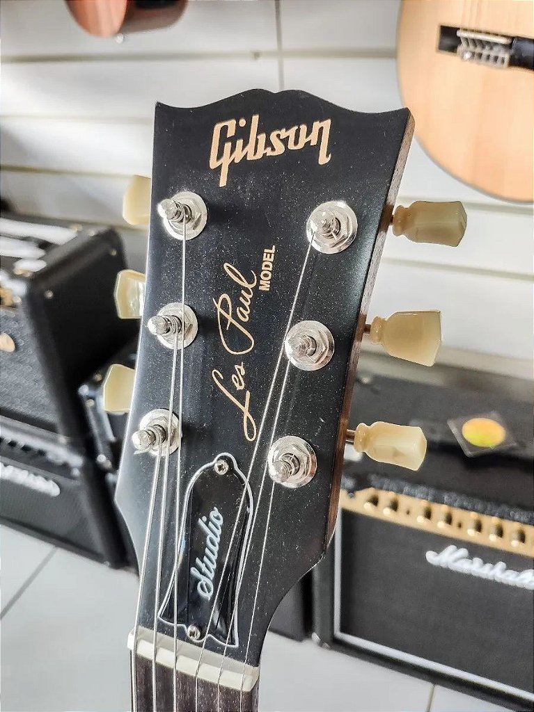GUITARRA GIBSON LES PAUL STUDIO FADED 2016 WORN BROWN - Musical