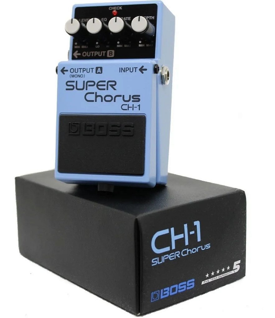 PEDAL BOSS PARA GUITARRA CH-1 SUPER CHORUS NOTA FISCAL - Musical