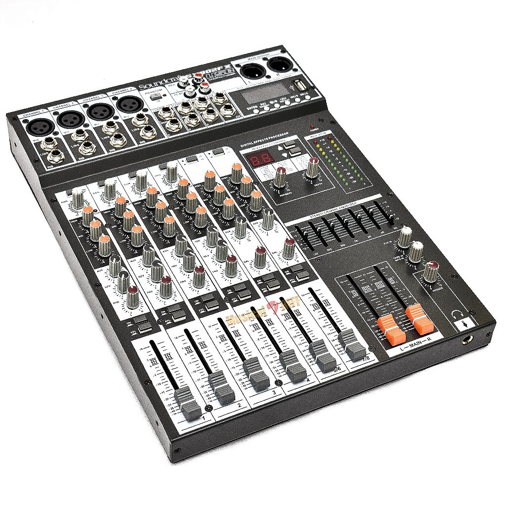 MESA DE SOM SOUNDCRAFT SX802FX-USB 8 CANAIS - Musical RIFF - Loja